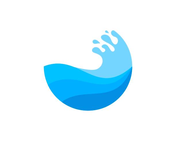Abstract and luxury beach wave in blue colors